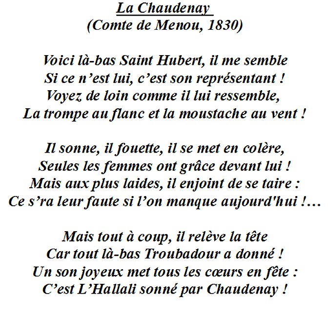 Paroles de La Chaudenay